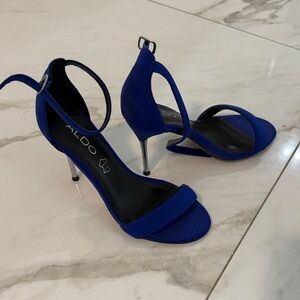 Aldo Royal Blue Strappy Heels